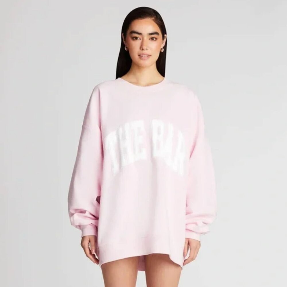 The Bar Varsity Sweatshirt in Blush - Sold Out